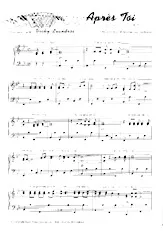 télécharger la partition d'accordéon Après toi (Chant : Vicky Leandros) (Eurovision 1972) au format PDF