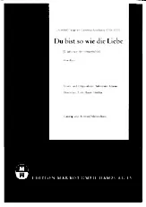 scarica la spartito per fisarmonica Du bist so wie die Liebe (L'amour te ressemble) in formato PDF