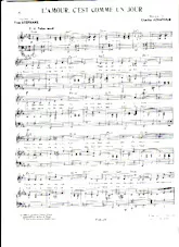download the accordion score L'amour c'est comme un jour in PDF format