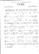 scarica la spartito per fisarmonica Etre (Du Film : La lumière des justes) in formato PDF