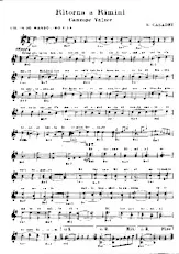 descargar la partitura para acordeón Ritorna a Rimini (Valse Chantée) en formato PDF