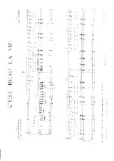 descargar la partitura para acordeón C'est beau la vie en formato PDF