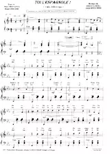 descargar la partitura para acordeón Toi l'Espagnole (Valse Folklorique) en formato PDF
