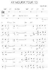 download the accordion score Ay mourir pour toi (Relevé) in PDF format