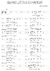 download the accordion score Quand j'étais chanteur (Relevé) in PDF format