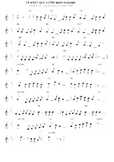 download the accordion score Ce n'est que votre main Madame (Relevé) in PDF format