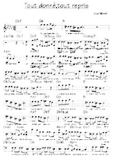 scarica la spartito per fisarmonica Tout donné Tout repris (Relevé) in formato PDF