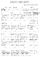 télécharger la partition d'accordéon Ebony and Ivory (Relevé) au format PDF