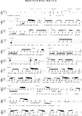 download the accordion score Don't lie in PDF format