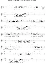 scarica la spartito per fisarmonica Fille du vent et du soleil (Relevé) in formato PDF