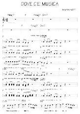 scarica la spartito per fisarmonica Dove C' E' Musica in formato PDF