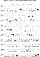 descargar la partitura para acordeón Quelque chose en moi tient mon cœur en formato PDF