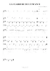 download the accordion score La clairière de l'enfance in PDF format