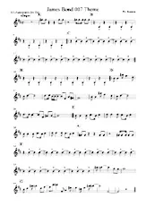 télécharger la partition d'accordéon James Bond Thème (Partie Saxophone) au format PDF