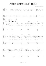 download the accordion score Samedi Dimanche et Fêtes in PDF format