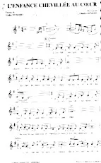 descargar la partitura para acordeón L'enfance chevillée au cœur en formato PDF