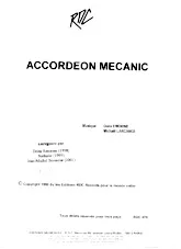 télécharger la partition d'accordéon Accordéon Mécanic au format PDF