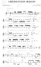 télécharger la partition d'accordéon Chatelet Les Halles (Chant : Florent Pagny) au format PDF