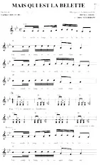 descargar la partitura para acordeón Mais qui est la belette en formato PDF