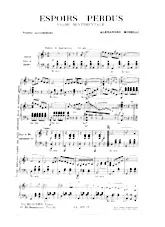 télécharger la partition d'accordéon Espoirs perdus (Valse Sentimentale) au format PDF