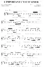 download the accordion score L'important c'est d'aimer in PDF format