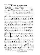 scarica la spartito per fisarmonica Allons en vendanges (Marche) in formato PDF