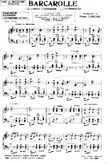télécharger la partition d'accordéon Barcarolle (Les contes d'Hoffmann) au format PDF