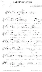 descargar la partitura para acordeón Jardin d'hiver (Chant : Henri Salvador) en formato PDF