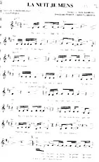 download the accordion score La nuit je mens in PDF format