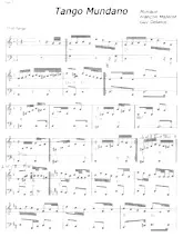 scarica la spartito per fisarmonica Tango Mundano in formato PDF