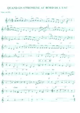 descargar la partitura para acordeón Quand on s' promène au bord de l'eau (Du Film : La belle équipe) en formato PDF