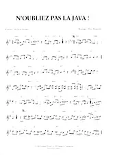 download the accordion score N'oubliez pas la java in PDF format