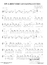 descargar la partitura para acordeón On a rouvert les guinguettes (Java) en formato PDF