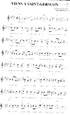 scarica la spartito per fisarmonica Viens à Saint Germain in formato PDF