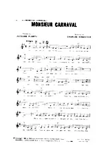 télécharger la partition d'accordéon Monsieur Carnaval (Chant : Georges Guétary) au format PDF