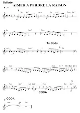 download the accordion score Aimer à perdre la raison (Relevé) in PDF format