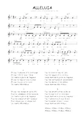 descargar la partitura para acordeón Hallelujah en formato PDF