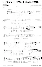 download the accordion score Comme quand j'étais môme in PDF format