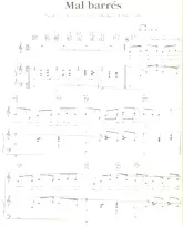 download the accordion score Mal barrés in PDF format