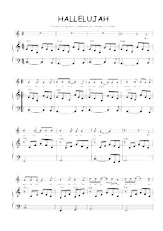 télécharger la partition d'accordéon Hallelujah (Piano) au format PDF