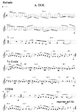 descargar la partitura para acordeón A toi (Relevé) en formato PDF