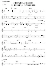 download the accordion score Chante comme si tu devais mourir (Relevé) in PDF format