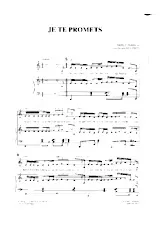 descargar la partitura para acordeón Je te promets en formato PDF