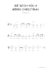 descargar la partitura para acordeón We wish you a merry christmas en formato PDF