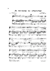 descargar la partitura para acordeón Je reviens te chercher en formato PDF