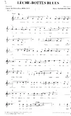 download the accordion score Lèche bottes blues in PDF format