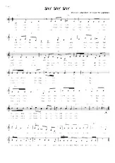 download the accordion score Say Say Say in PDF format