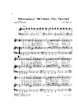 télécharger la partition d'accordéon Monsieur Winter Go Home au format PDF