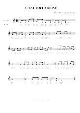 descargar la partitura para acordeón C'est toi la reine (Madison Chanté) en formato PDF