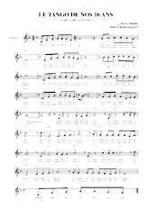download the accordion score Le tango de nos 16 ans in PDF format